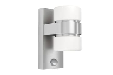 Vegglampe Utendørsbelysning Eglo Atollari Sølv/Hvit - Sølv/Hvit - Belysning - Utendørsbelysning - Fasadebelysning & vegglykter