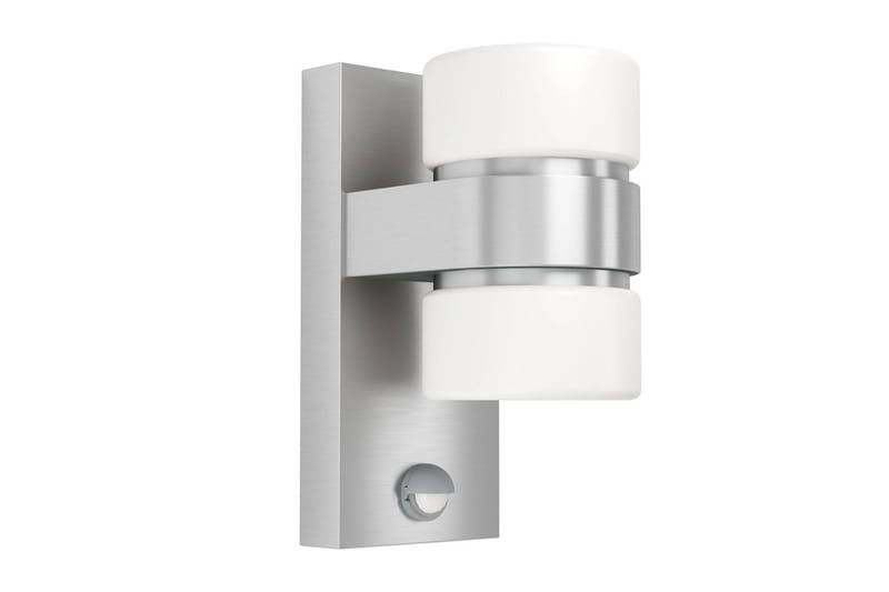 Vegglampe Utendørsbelysning Eglo Atollari Sølv/Hvit, Sølv/Hvit