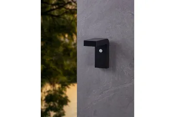 Vegglampe utendørsbelysning Eglo Baracconi med sensor - Svart - Belysning - Utendørsbelysning - Solcellebelysning