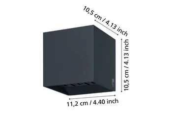 Vegglampe utendørsbelysning Eglo Calpino 2 - Antrasitt - Belysning - Utendørsbelysning - Fasadebelysning & vegglykter