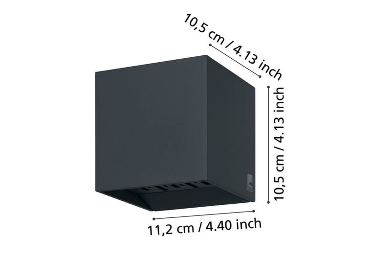 Vegglampe utendørsbelysning Eglo Calpino 2 - Antrasitt - Belysning - Utendørsbelysning - Fasadebelysning & vegglykter