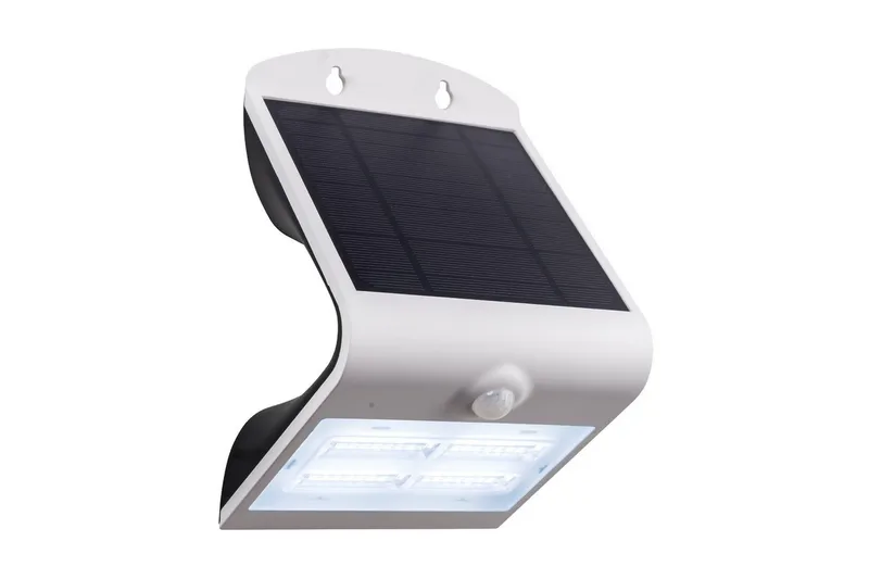 Vegglampe utendørsbelysning Eglo Lamozzo med sensor hvit transparent, Hvit