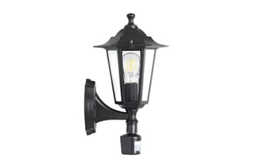 Vegglampe utendørsbelysning Eglo Laterna 4 med sensor - Svart - Belysning - Utendørsbelysning - Fasadebelysning & vegglykter