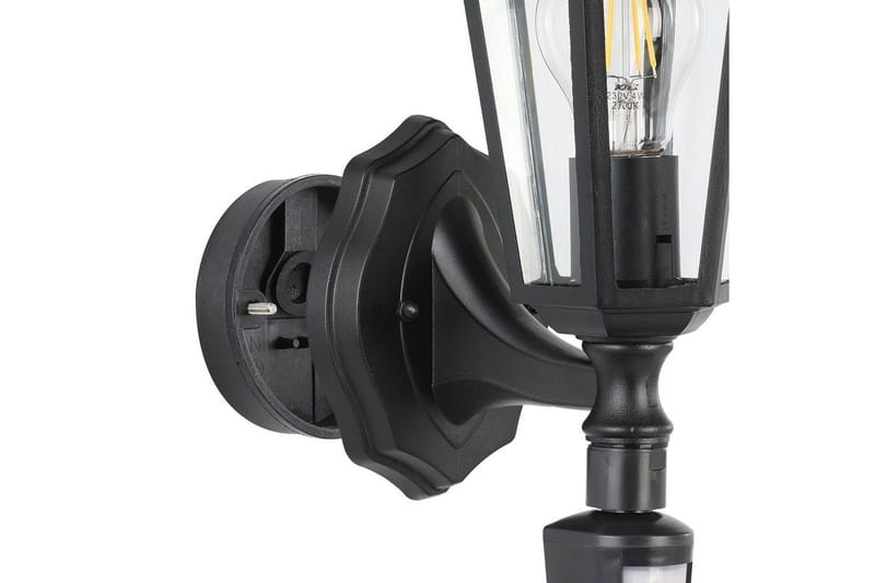 Vegglampe utendørsbelysning Eglo Laterna 4 med sensor - Svart - Belysning - Utendørsbelysning - Fasadebelysning & vegglykter