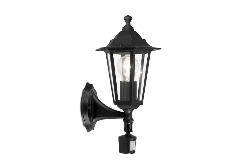 Vegglampe utendørsbelysning Eglo Laterna 4 med sensor - Svart - Belysning - Utendørsbelysning - Fasadebelysning & vegglykter