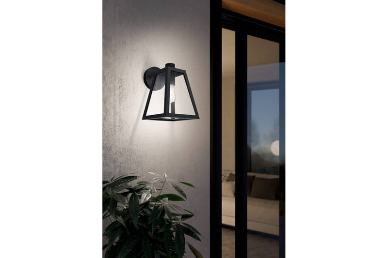 Vegglampe utendørsbelysning Eglo Mirandola - Svart - Belysning - Utendørsbelysning - Fasadebelysning & vegglykter