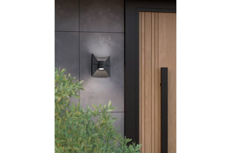 Vegglampe Utendørsbelysning Eglo Redondo - Antrasitt - Belysning - Utendørsbelysning - Fasadebelysning & vegglykter