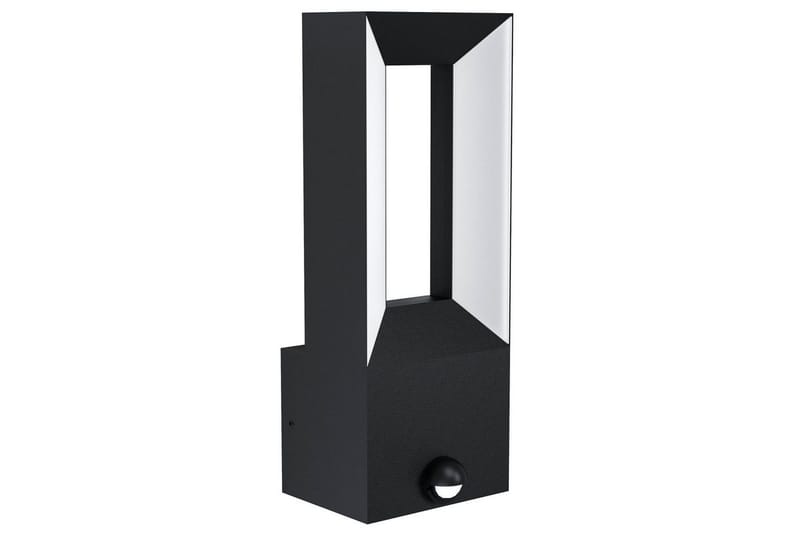 Vegglampe Utendørsbelysning Eglo Riforano med Sensor, Svart