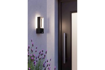 Vegglampe Utendørsbelysning Eglo Riforano med Sensor - Svart - Belysning - Utendørsbelysning - Fasadebelysning & vegglykter