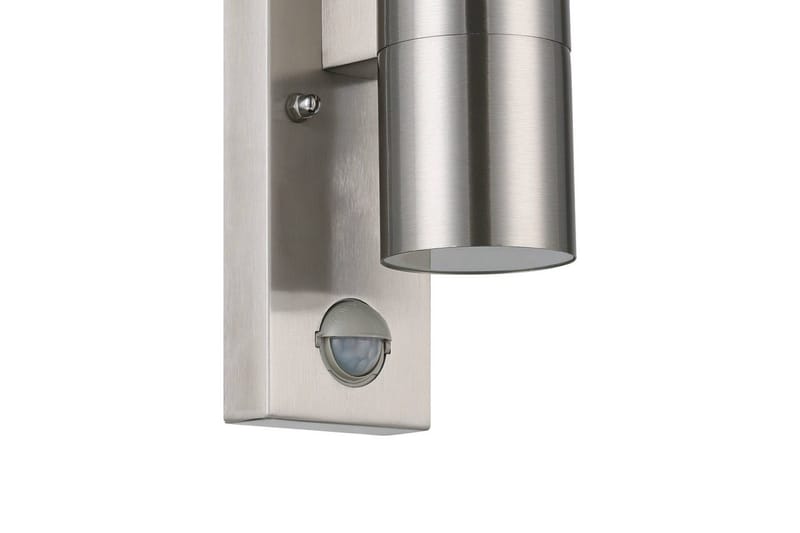 Vegglampe utendørsbelysning Eglo Riga 5 med 2 lamper og sensor rustfritt stål klar - Sølv - Belysning - Utendørsbelysning - Fasadebelysning & vegglykter