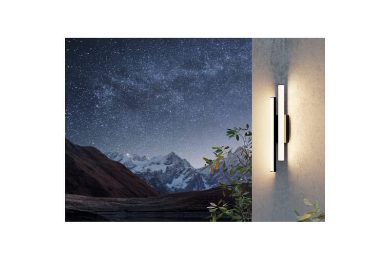 Vegglampe utendørsbelysning Eglo Serricella - Svart - Belysning - Utendørsbelysning - Fasadebelysning & vegglykter