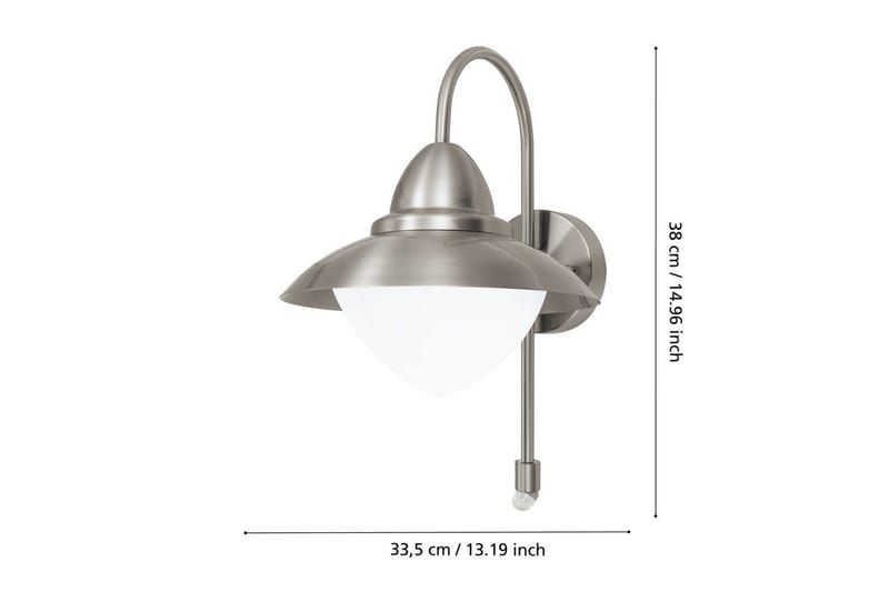 Vegglampe utendørsbelysning Eglo Sidney med sensor - Hvit - Belysning - Utendørsbelysning - Fasadebelysning & vegglykter