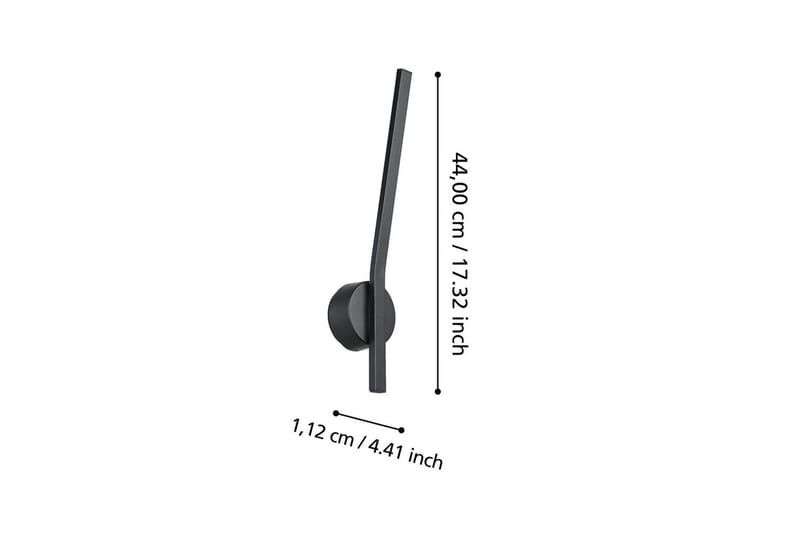 Vegglampe Utendørsbelysning Eglo Taparita - Svart/Hvit - Belysning - Utendørsbelysning - Fasadebelysning & vegglykter