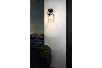 Vegglampe Utendørsbelysning Eglo Trecate - Svart - Belysning - Utendørsbelysning - Fasadebelysning & vegglykter