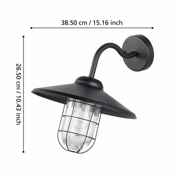 Vegglampe Utendørsbelysning Melgoa - 30 cm - Belysning - Utendørsbelysning - Fasadebelysning & vegglykter