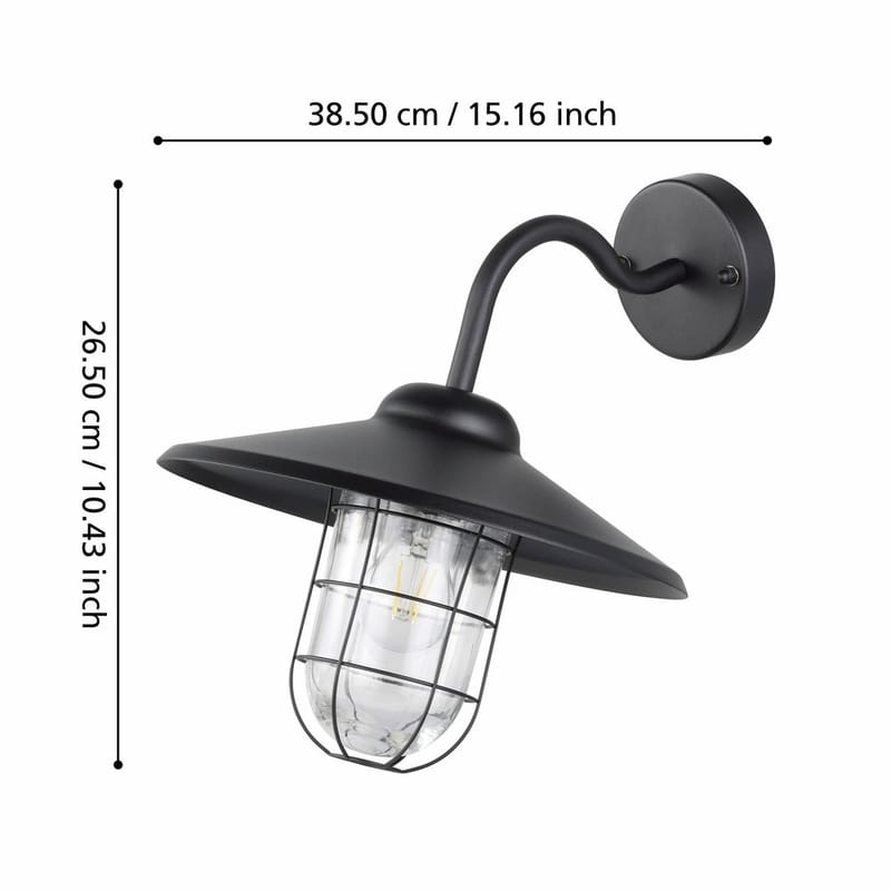 Vegglampe Utendørsbelysning Melgoa - 30 cm - Belysning - Utendørsbelysning - Fasadebelysning & vegglykter