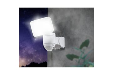 Veggstrålekaster utendørsbelysning Eglo Casabas med sensor hvit - Hvit - Belysning - Utendørsbelysning - Solcellebelysning