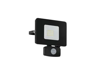 Veggstrålkaster Utendørs Eglo Faedo 3 med Sensor 20W, Svart - Svart - Belysning - Utendørsbelysning - Fasadebelysning & vegglykter