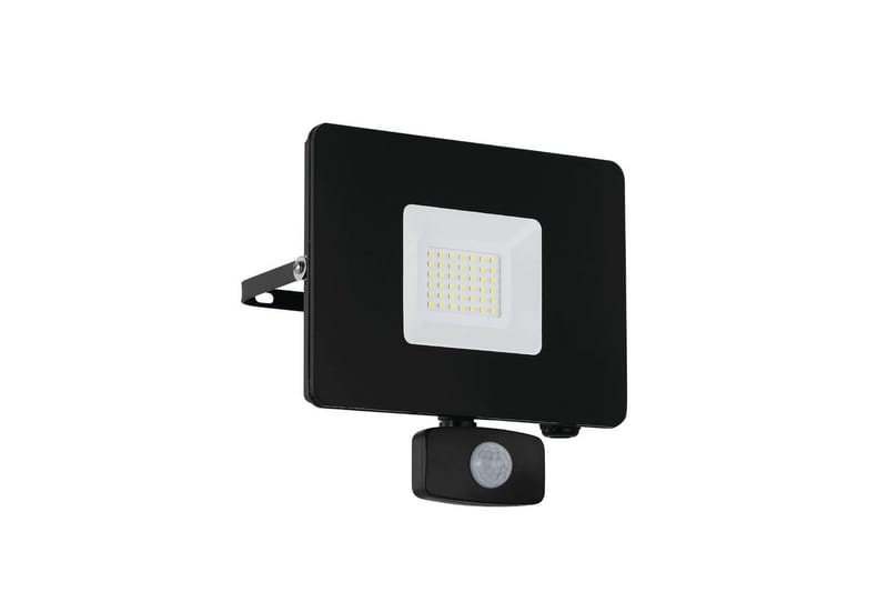 Veggstrålkaster Utendørs Eglo Faedo 3 med Sensor 30W, Svart, Svart