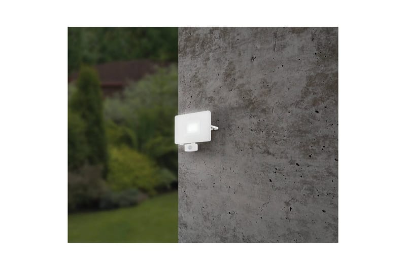 Veggstrålkaster Utendørs Eglo Faedo 3 med Sensor 50W, Hvit - Hvit - Belysning - Utendørsbelysning - Fasadebelysning & vegglykter