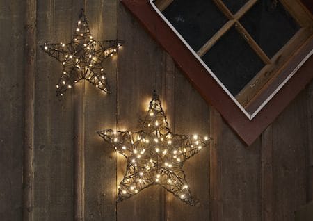 Vicke Star utendørs dekorasjonsbelysning 30 cm - brun - Belysning - Utendørsbelysning - Bordlampe utendørs