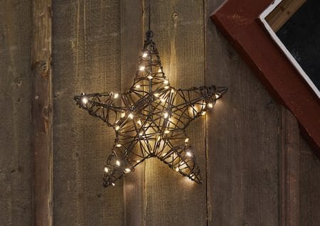 Vicke Star utendørs dekorasjonsbelysning 30 cm - brun - Belysning - Utendørsbelysning - Bordlampe utendørs