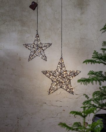 Vicke Star utendørs dekorasjonsbelysning 30 cm - brun - Belysning - Utendørsbelysning - Bordlampe utendørs