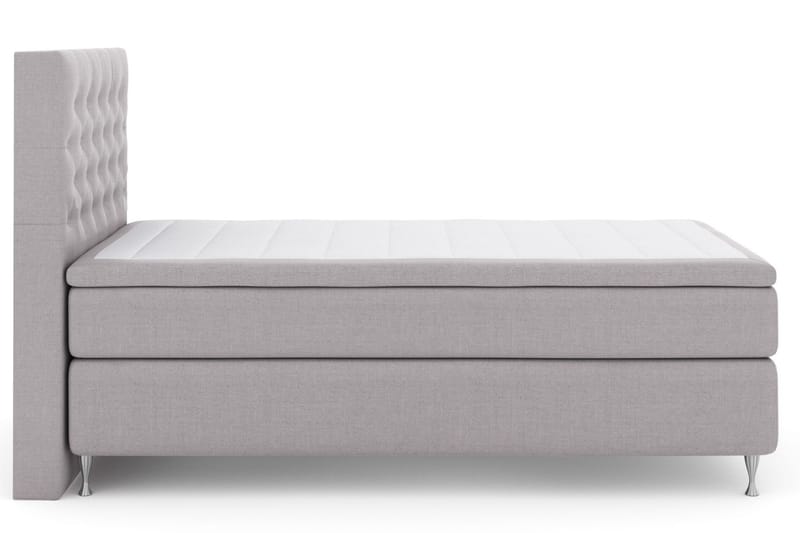 Komplett Sengepakke Choice No 6 120x200 Medium Watergel - Lysegrå|Sølvben - Kontinentalsenger - Komplett sengepakke