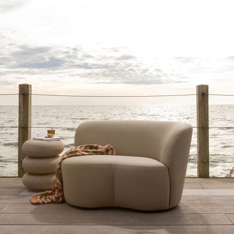 2-seters sofa Stone utendørs høyre - Sand - Hagemøbler & utemiljø - Øvrig hagemøbler - Moduler