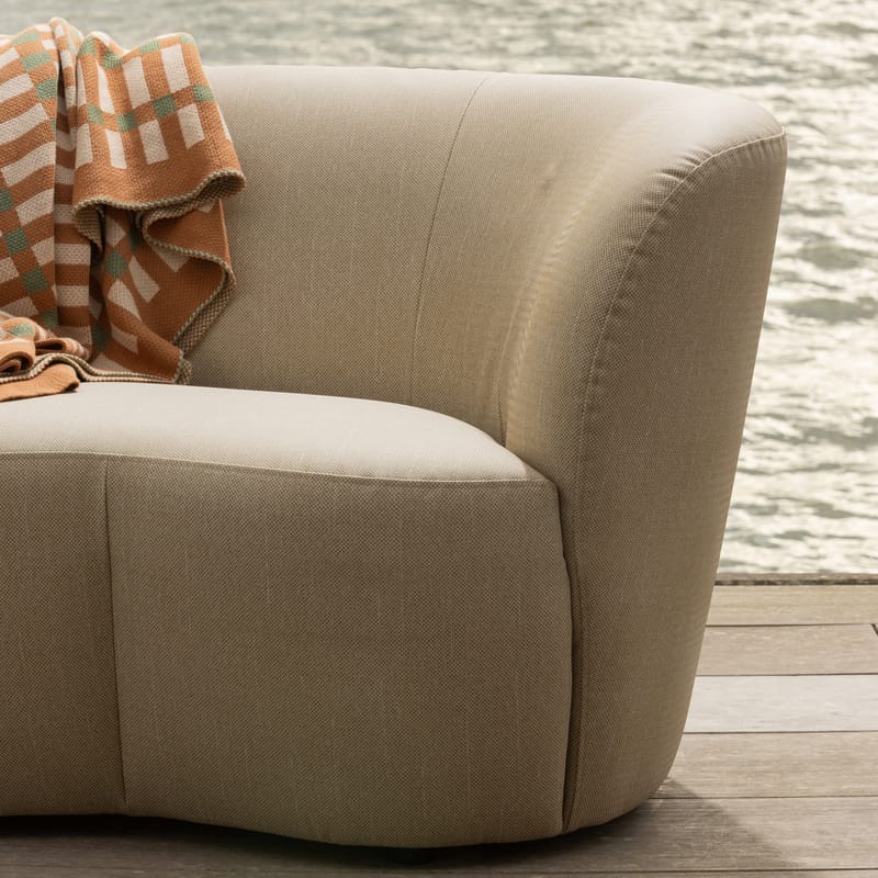 2-seters sofa Stone utendørs høyre - Sand - Hagemøbler & utemiljø - Øvrig hagemøbler - Moduler