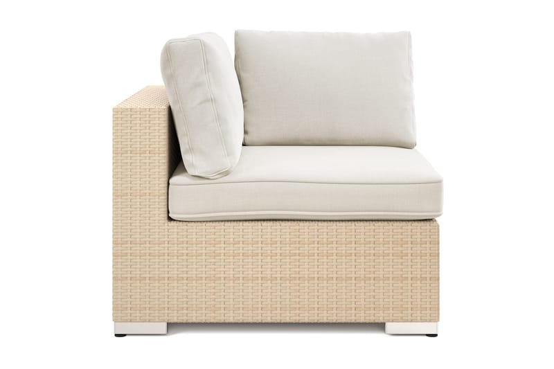 Bahamas Hjørnemodul Utendørs i Kunstrotting - Beige - Hagemøbler & utemiljø - Øvrig hagemøbler - Moduler