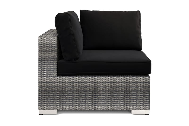 Bahamas Hjørnemodul Utendørs i Kunstrotting - Grå - Hagemøbler & utemiljø - Øvrig hagemøbler - Moduler