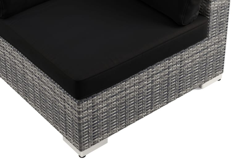 Bahamas Hjørnemodul Utendørs i Kunstrotting - Grå - Hagemøbler & utemiljø - Øvrig hagemøbler - Moduler