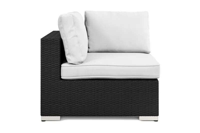 Bahamas Hjørnemodul Utendørs i Kunstrotting - Svart - Hagemøbler & utemiljø - Øvrig hagemøbler - Moduler