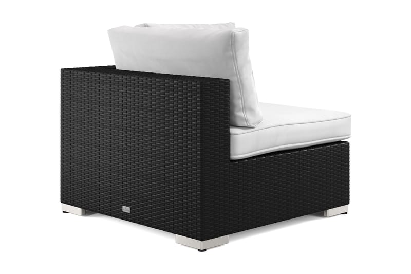 Bahamas Hjørnemodul Utendørs i Kunstrotting - Svart - Hagemøbler & utemiljø - Øvrig hagemøbler - Moduler