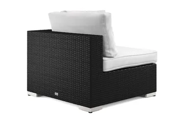Bahamas Hjørnemodul Utendørs i Kunstrotting - Svart - Hagemøbler & utemiljø - Øvrig hagemøbler - Moduler