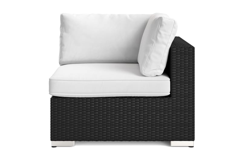 Bahamas Hjørnemodul Utendørs i Kunstrotting, Svart