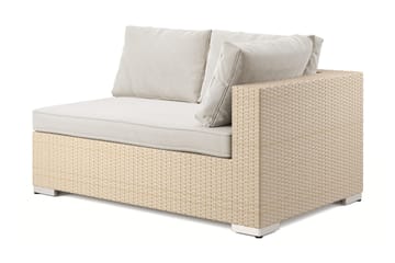 Bahamas Venstremodul Utendørs 140 cm - Beige - Hagemøbler & utemiljø - Øvrig hagemøbler - Moduler
