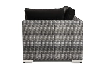 Bahamas Venstremodul Utendørs 140 cm i Kunstrotting - Grå - Hagemøbler & utemiljø - Øvrig hagemøbler - Moduler