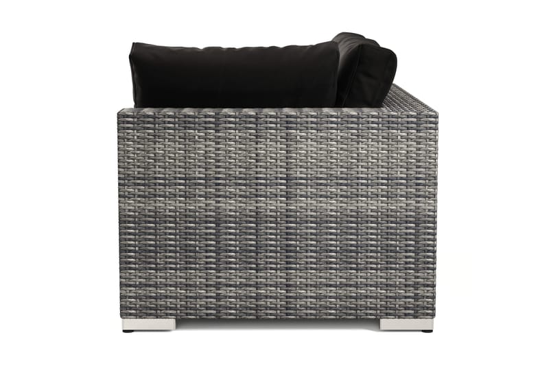 Bahamas Venstremodul Utendørs 140 cm i Kunstrotting - Grå - Hagemøbler & utemiljø - Øvrig hagemøbler - Moduler