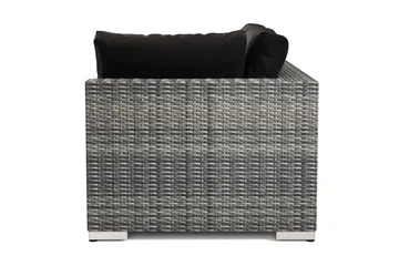 Bahamas Venstremodul Utendørs 140 cm i Kunstrotting - Grå - Hagemøbler & utemiljø - Øvrig hagemøbler - Moduler