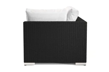 Bahamas Venstremodul Utendørs 140 cm i Kunstrotting - Svart - Hagemøbler & utemiljø - Øvrig hagemøbler - Moduler