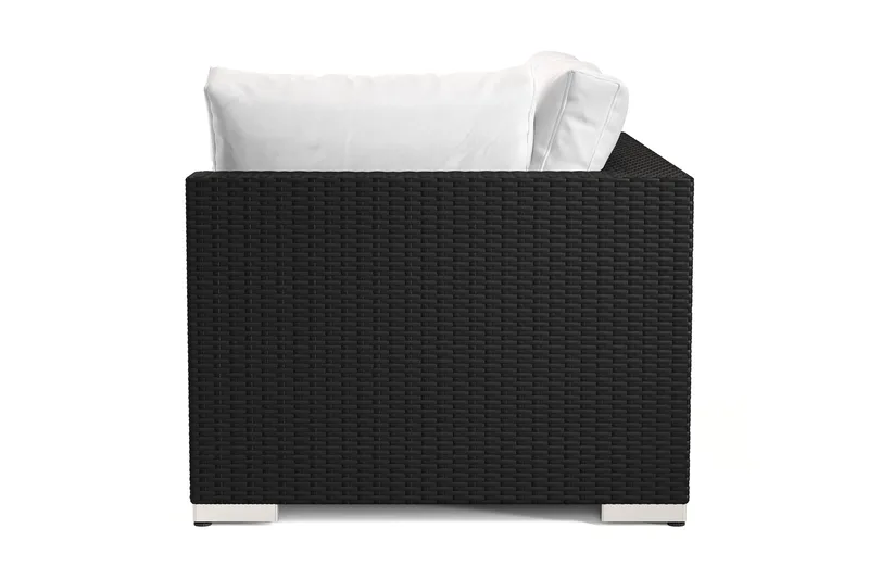 Bahamas Venstremodul Utendørs 140 cm i Kunstrotting - Svart - Hagemøbler & utemiljø - Øvrig hagemøbler - Moduler