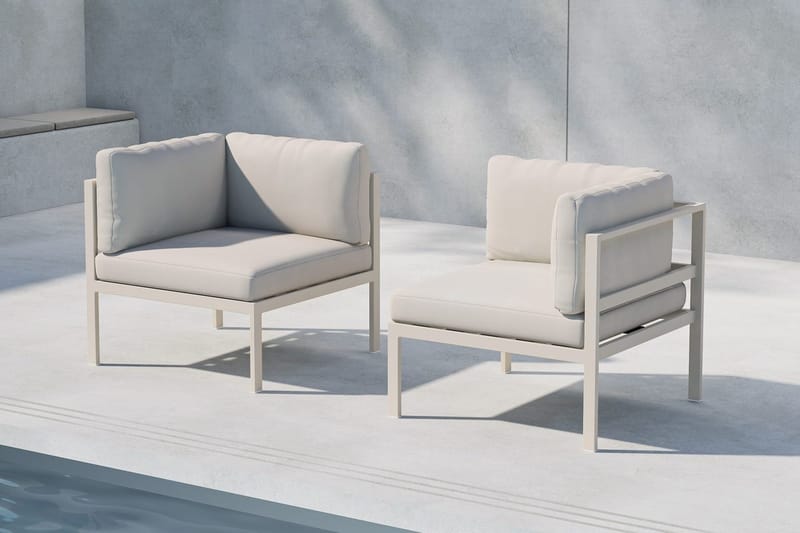 Copacabana hjørnemodul 74 cm utendørs - Beige - Hagemøbler & utemiljø - Øvrig hagemøbler - Moduler