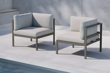 Copacabana hjørnemodul 74 cm utendørs - Brun - Hagemøbler & utemiljø - Øvrig hagemøbler - Moduler