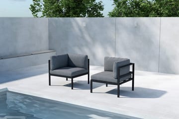 Copacabana hjørnemodul 74 cm utendørs - Svart - Hagemøbler & utemiljø - Øvrig hagemøbler - Moduler