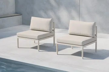 Copacabana midtmodul 70 cm utendørs - Beige - Hagemøbler & utemiljø - Øvrig hagemøbler - Moduler - Midtmodul hagesofa