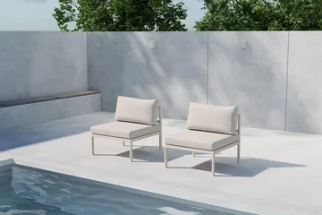 Copacabana midtmodul 70 cm utendørs - Beige - Hagemøbler & utemiljø - Øvrig hagemøbler - Moduler - Midtmodul hagesofa