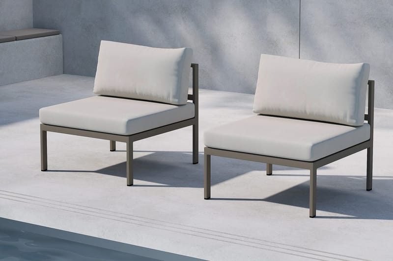 Copacabana midtmodul 70 cm utendørs - Brun - Hagemøbler & utemiljø - Øvrig hagemøbler - Moduler - Midtmodul hagesofa