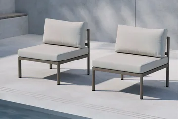 Copacabana Midtmodul Utendørs - Beige - Hagemøbler & utemiljø - Øvrig hagemøbler - Moduler - Midtmodul hagesofa